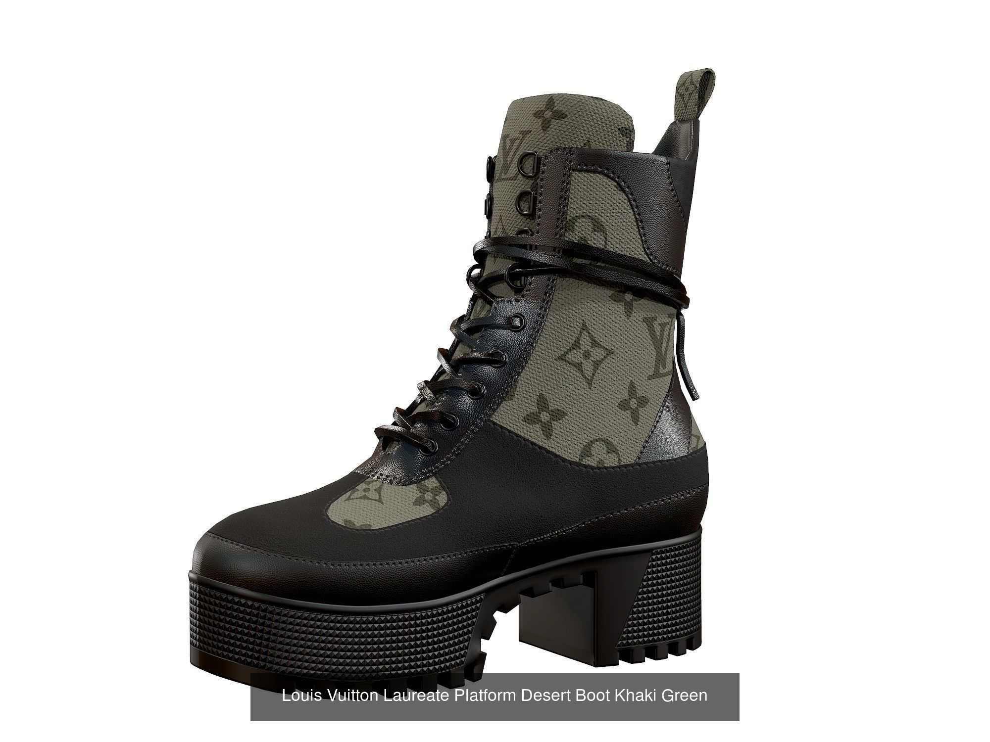 Louis Vuitton Laureate Platform Desert Boot 3D Model Collection_7