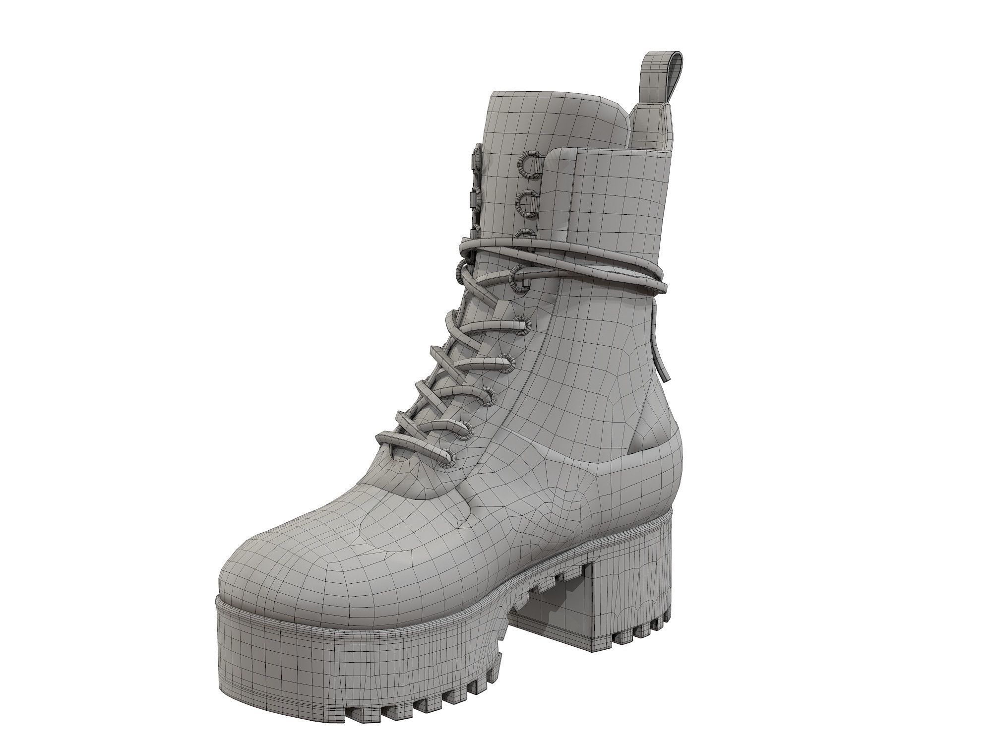 Louis Vuitton Laureate Platform Desert Boot 3D Model Collection_15