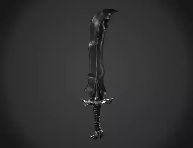 Dark Sword Low-poly 3D model