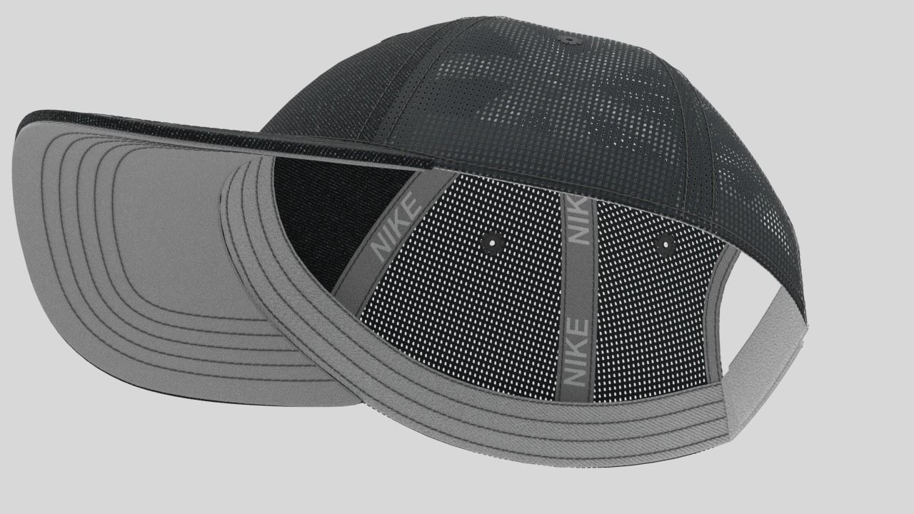 Clo 3D baseball cap 3D model_4