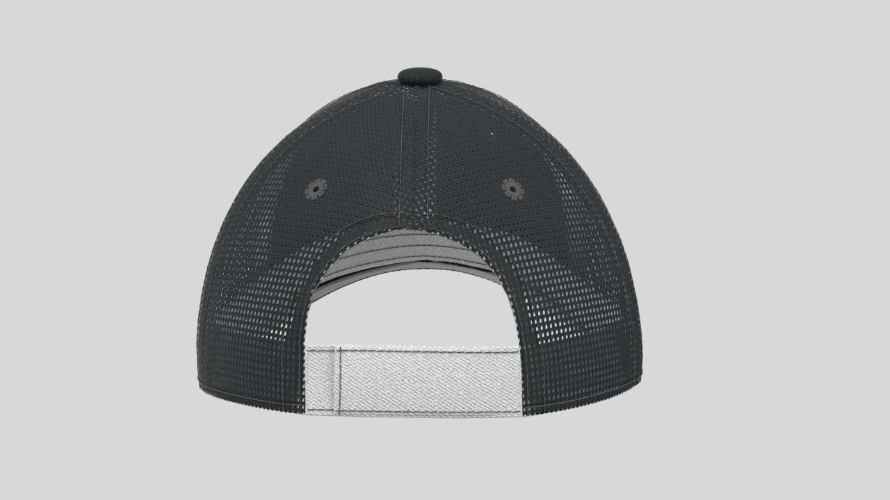 Clo 3D baseball cap 3D model_3