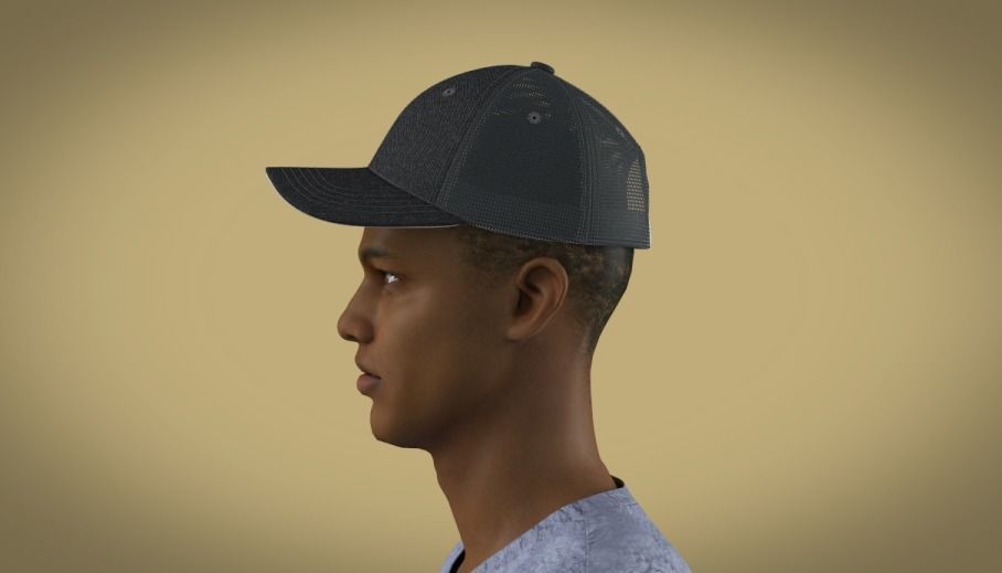 Clo 3D baseball cap 3D model_6