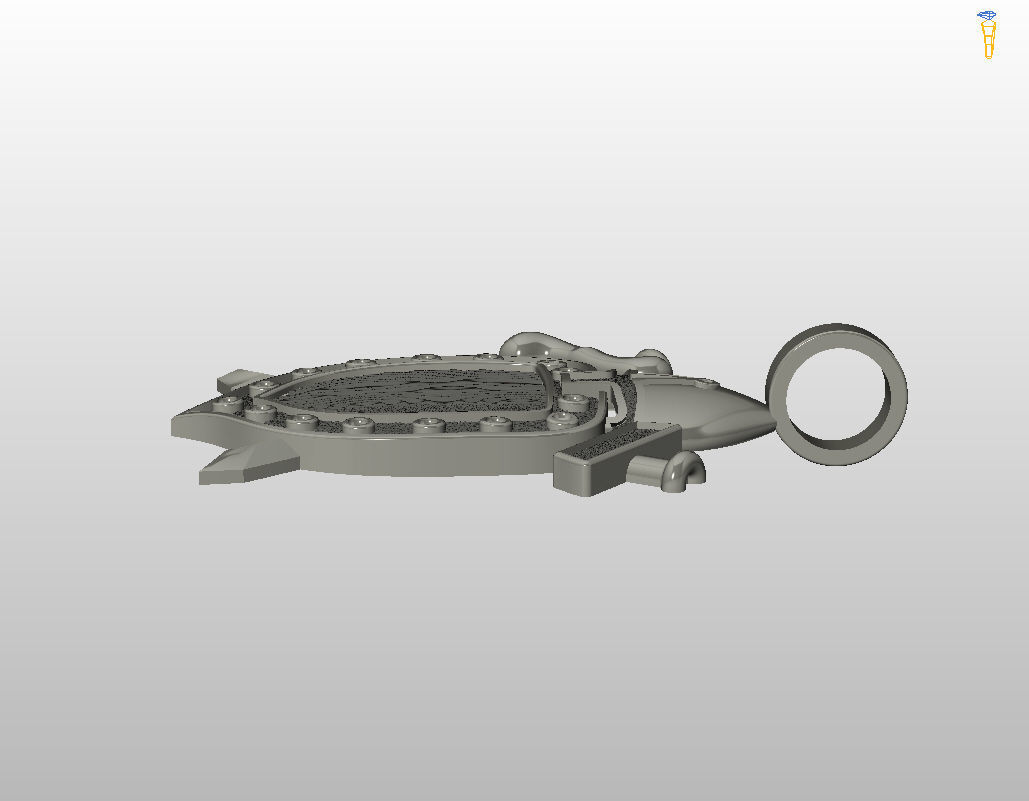 Shield pendant 3D print model_23