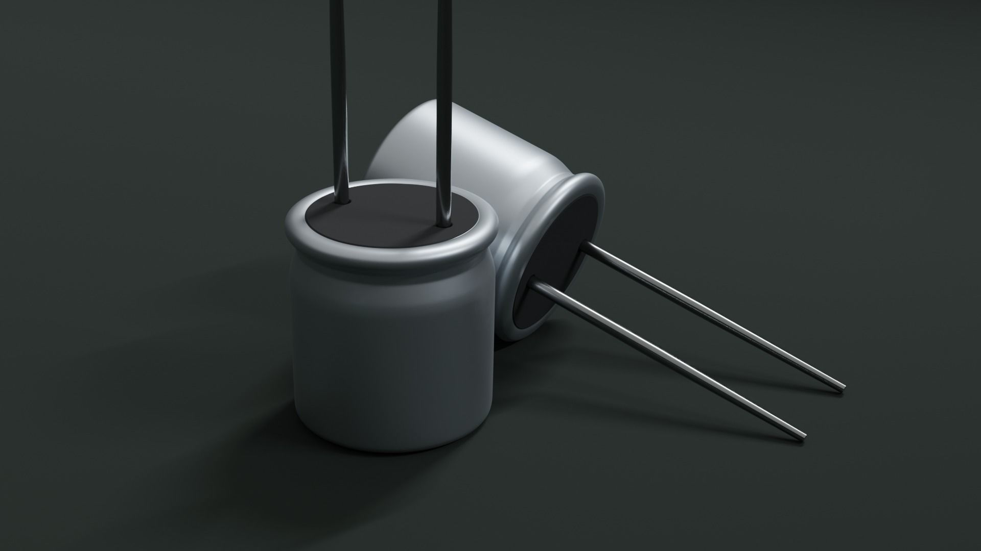 Circuit board micro chip component 3D model_9