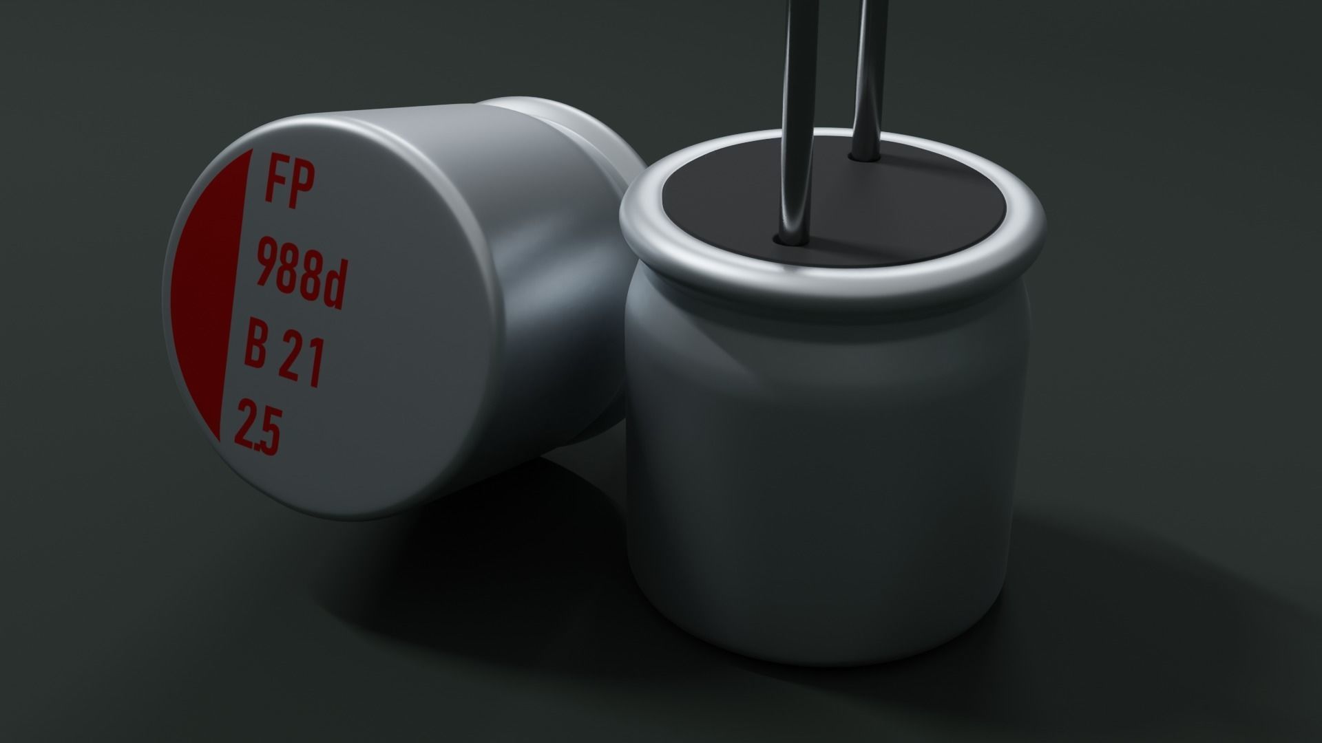 Circuit board micro chip component 3D model_11