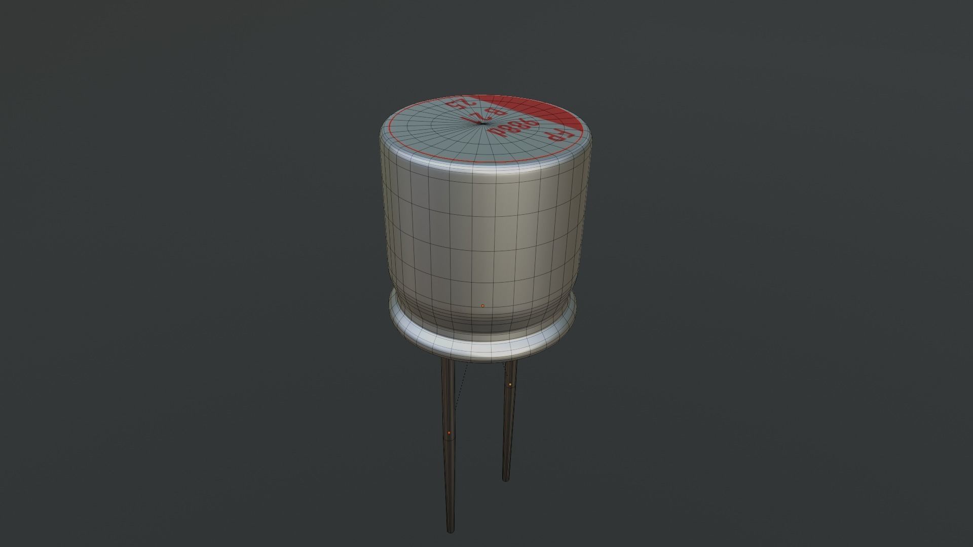 Circuit board micro chip component 3D model_12