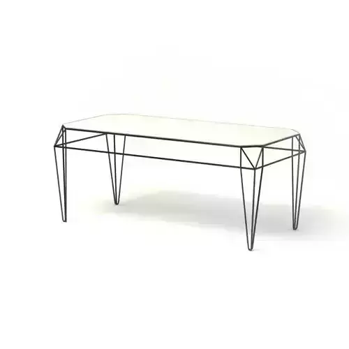 FREE Contemporary Steel Table Free 3D model