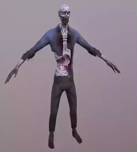 Zombie Low poly with 7 animations