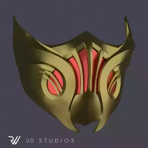 MK11 Scorpion Mask V9 - STL File