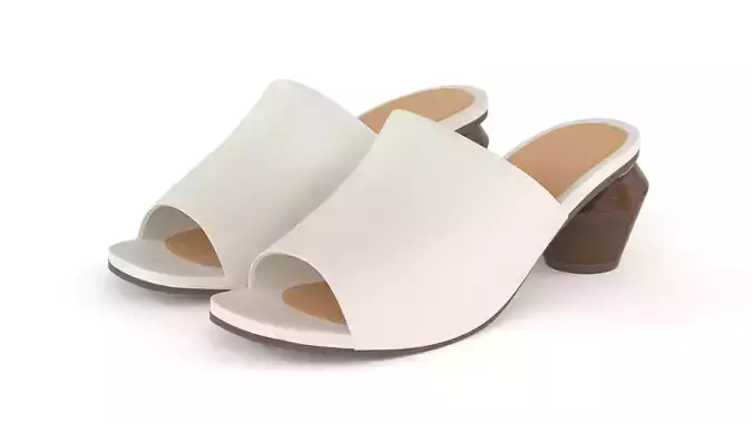 Women Slide Sandal 3D model