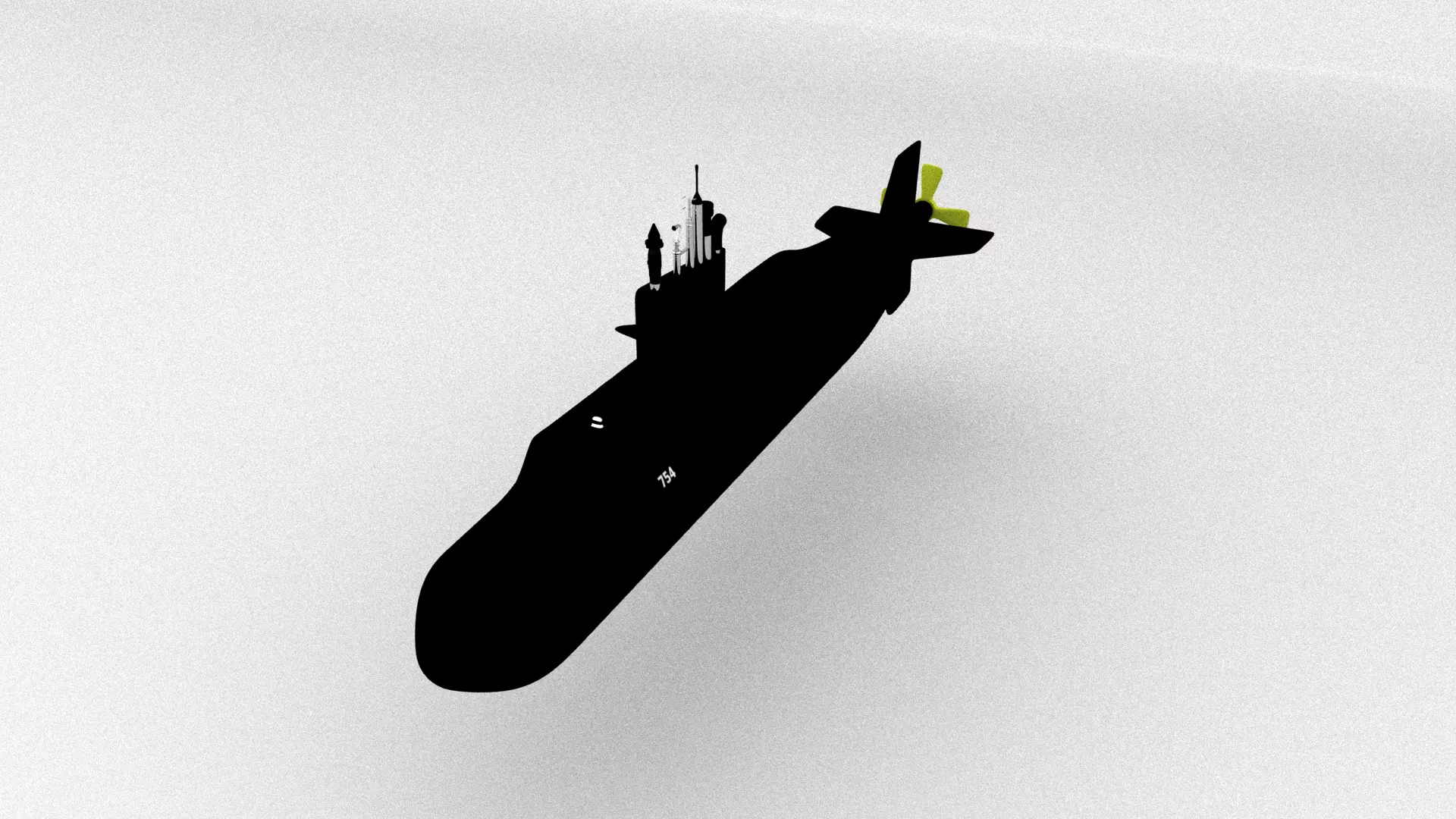 Submarine 3D model_0