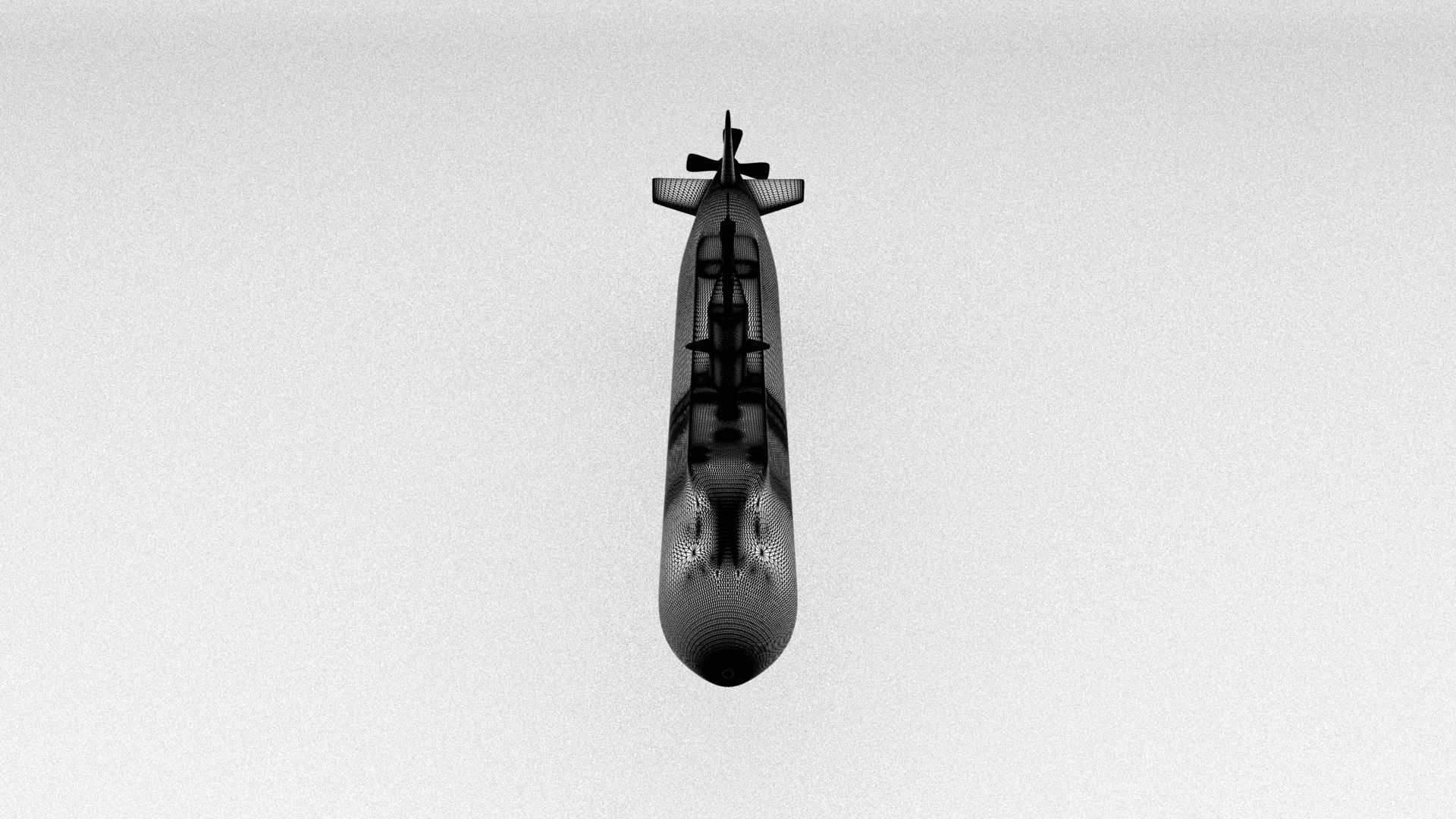 Submarine 3D model_6