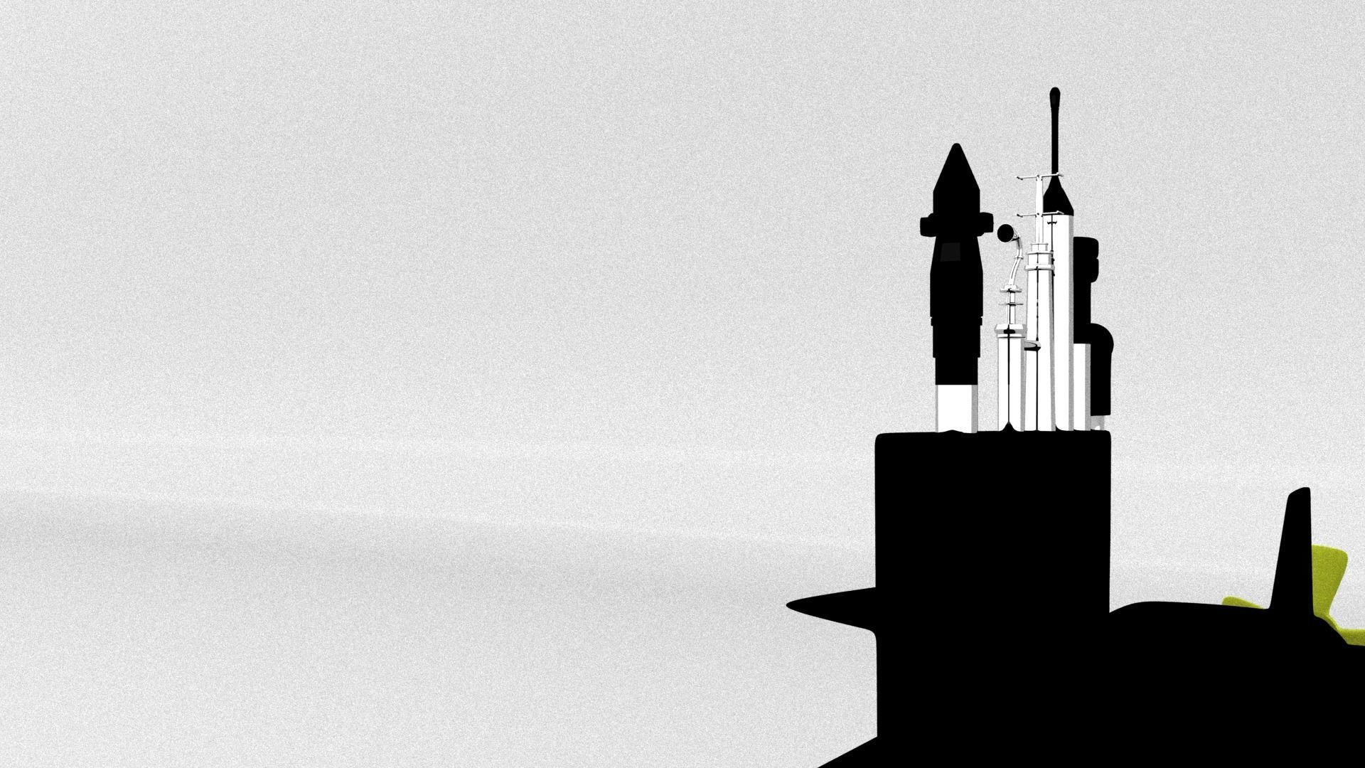 Submarine 3D model_10