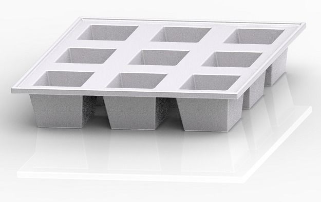 Ice Cube Mold 3D print model_1