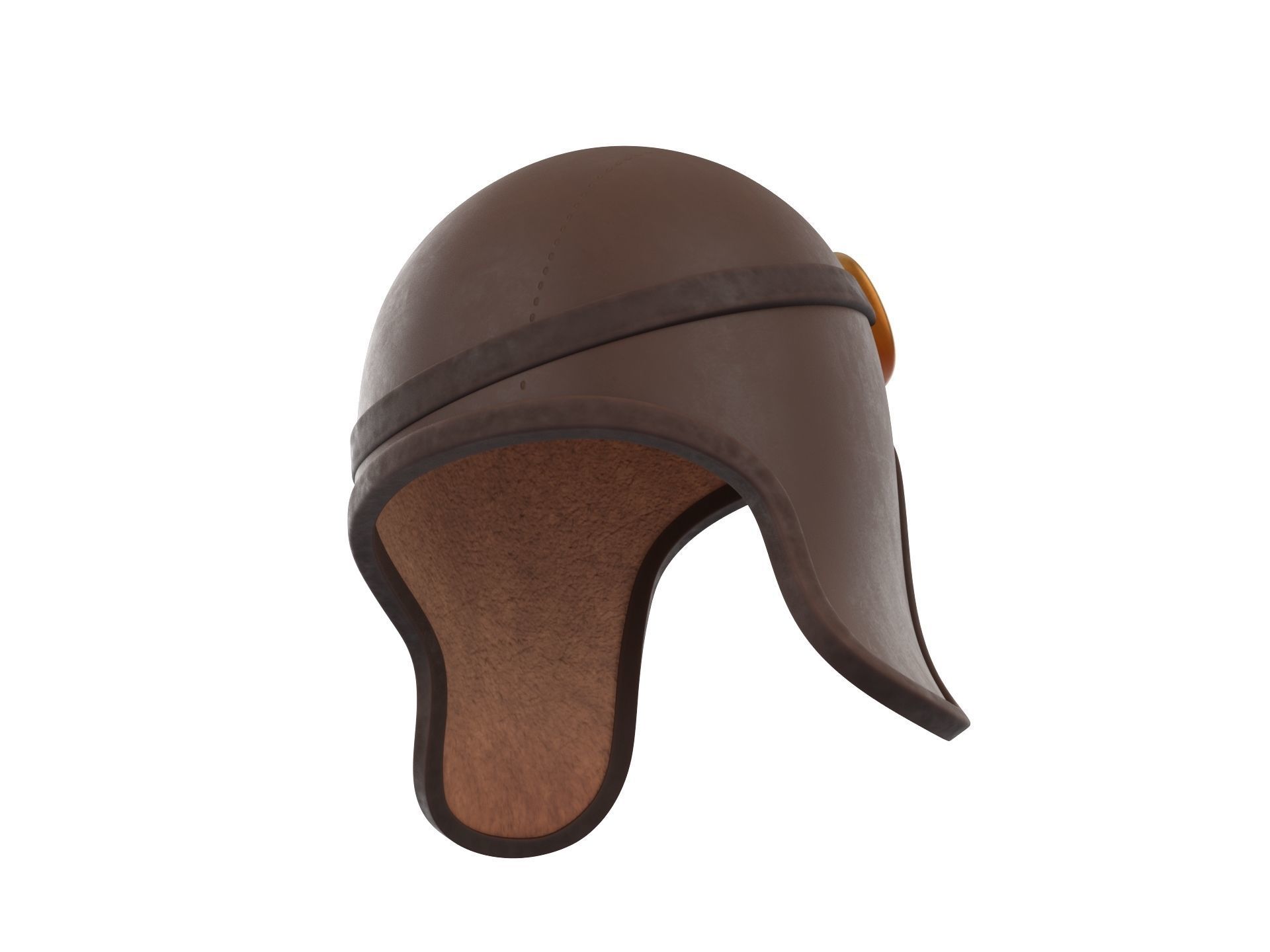 Prop011 Aviator Hat 3D model_4