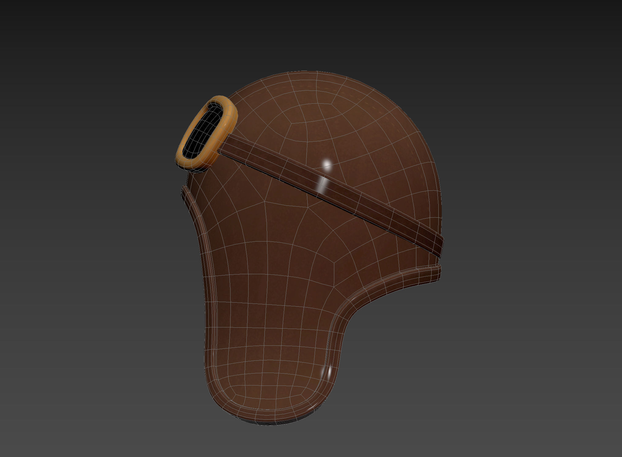 Prop011 Aviator Hat 3D model_19