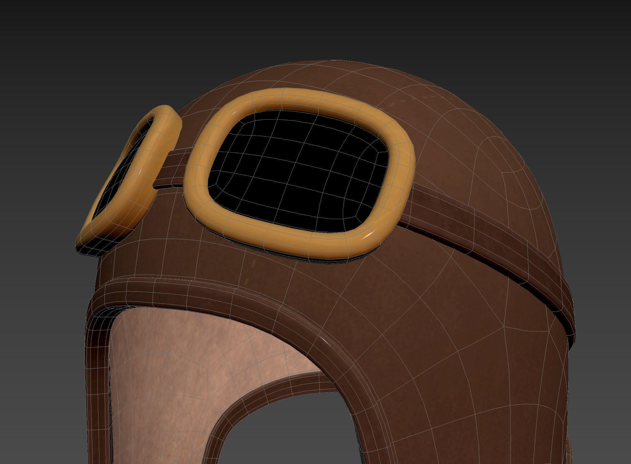 Prop011 Aviator Hat 3D model_20