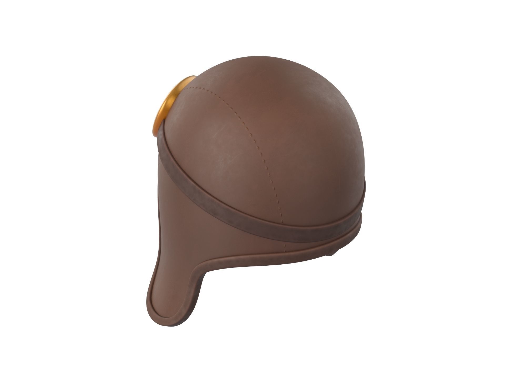 Prop011 Aviator Hat 3D model_6