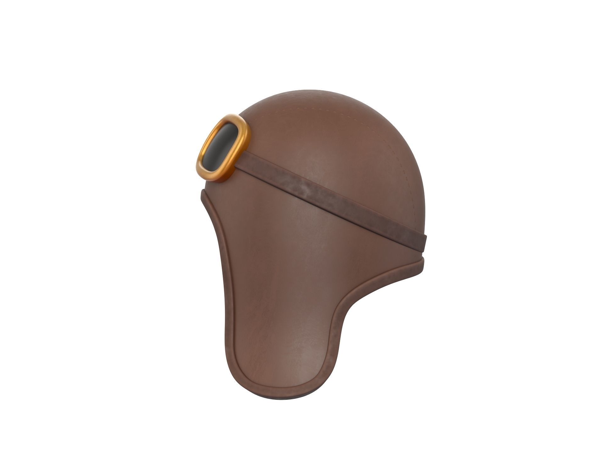 Prop011 Aviator Hat 3D model_7