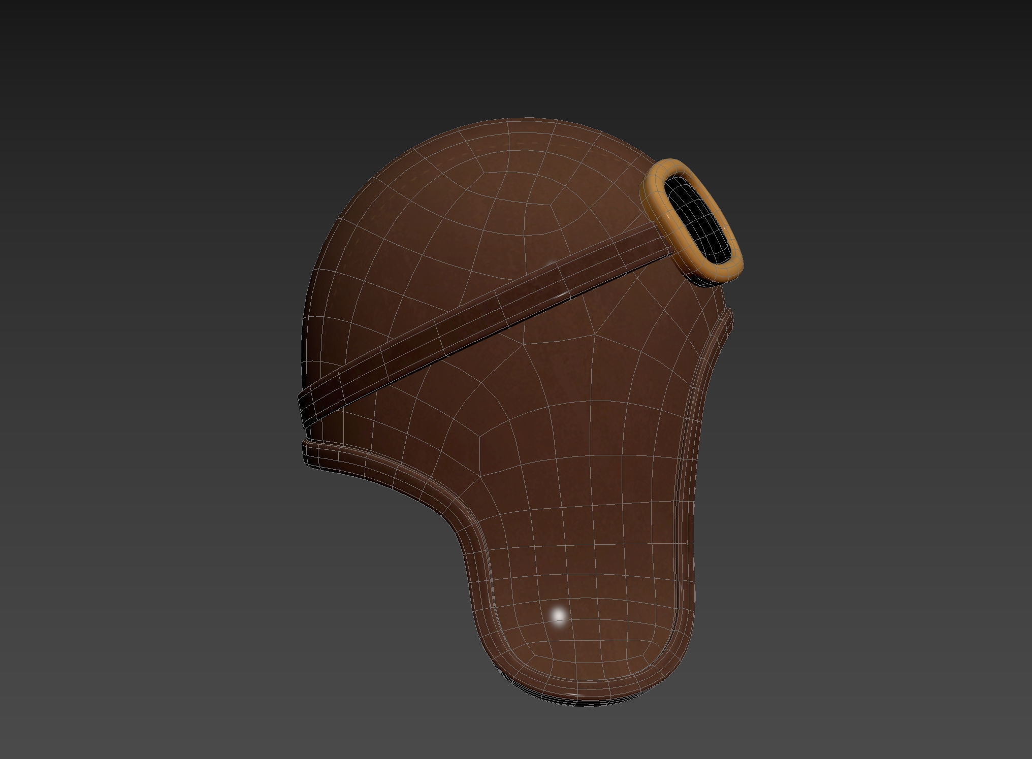 Prop011 Aviator Hat 3D model_15