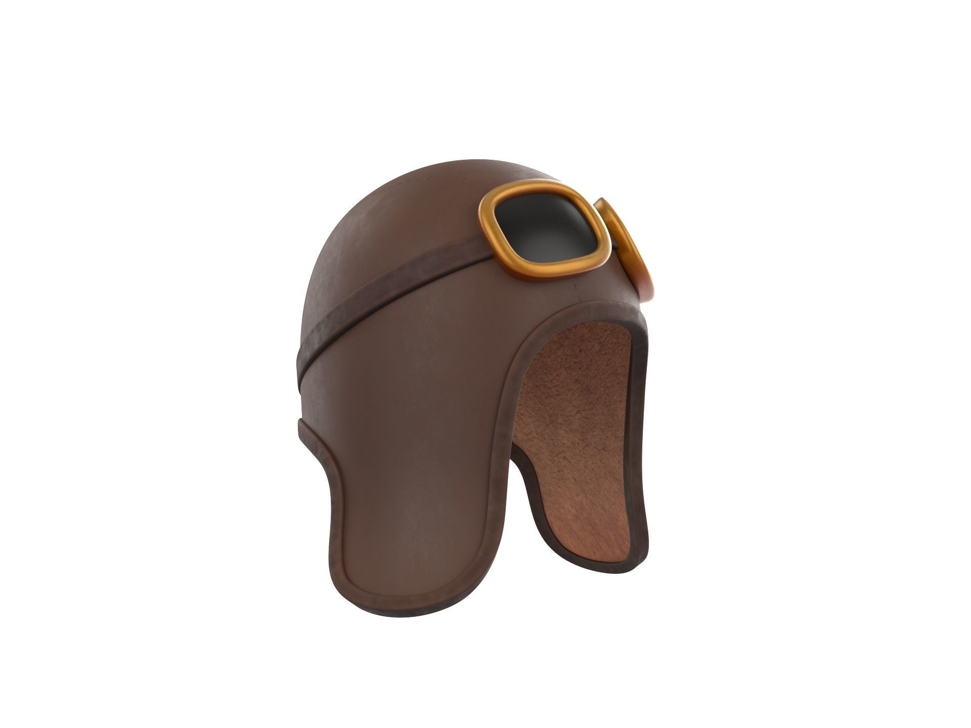 Prop011 Aviator Hat 3D model_2