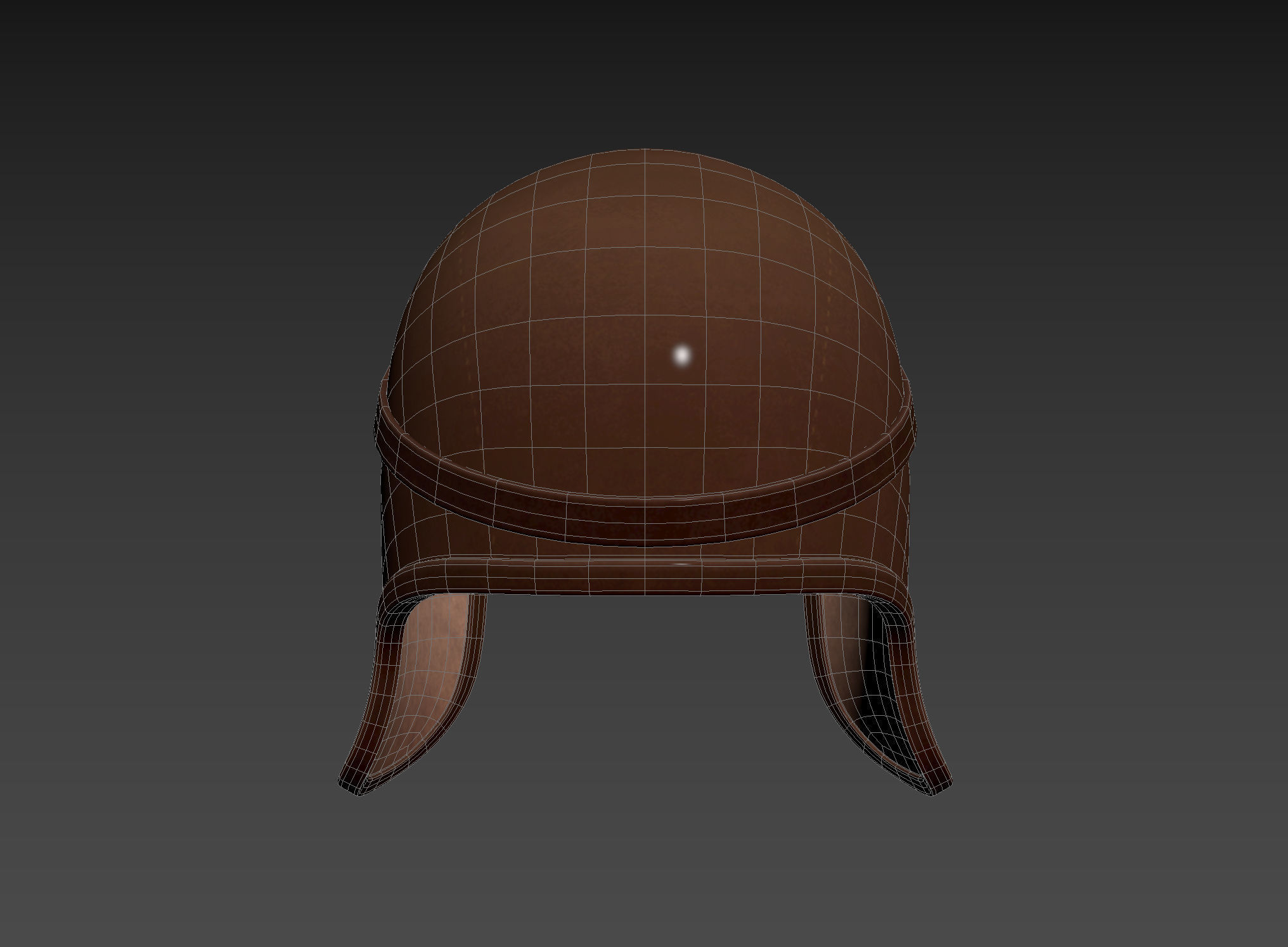 Prop011 Aviator Hat 3D model_17