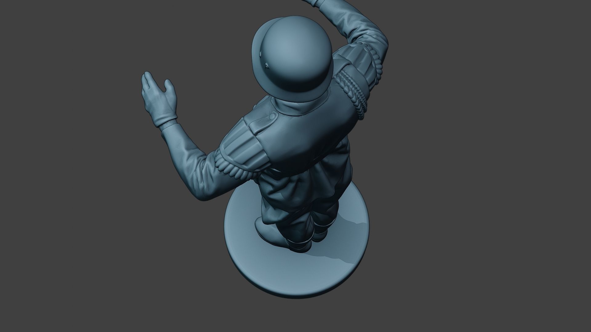 German musician soldier ww2 Stand band boss G8 3D print model_16