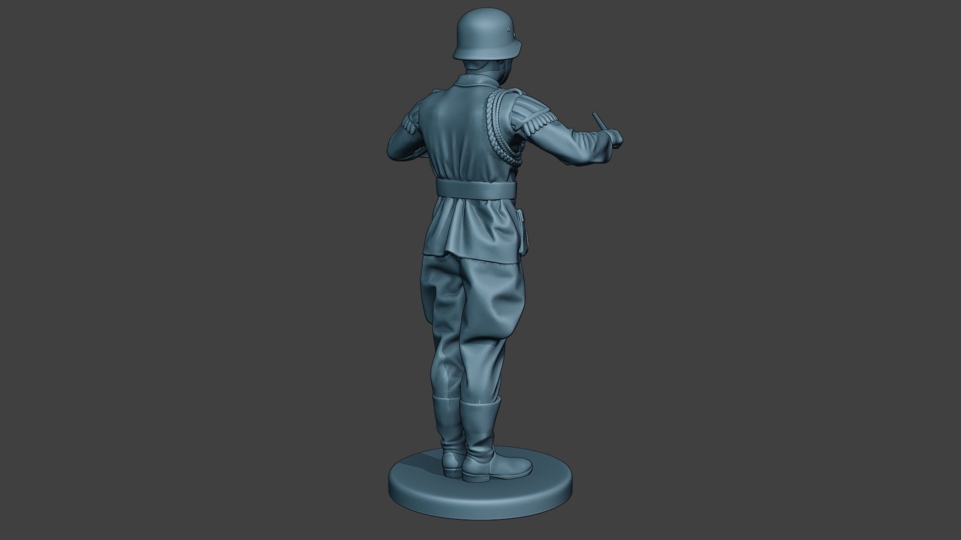German musician soldier ww2 Stand band boss G8 3D print model_7