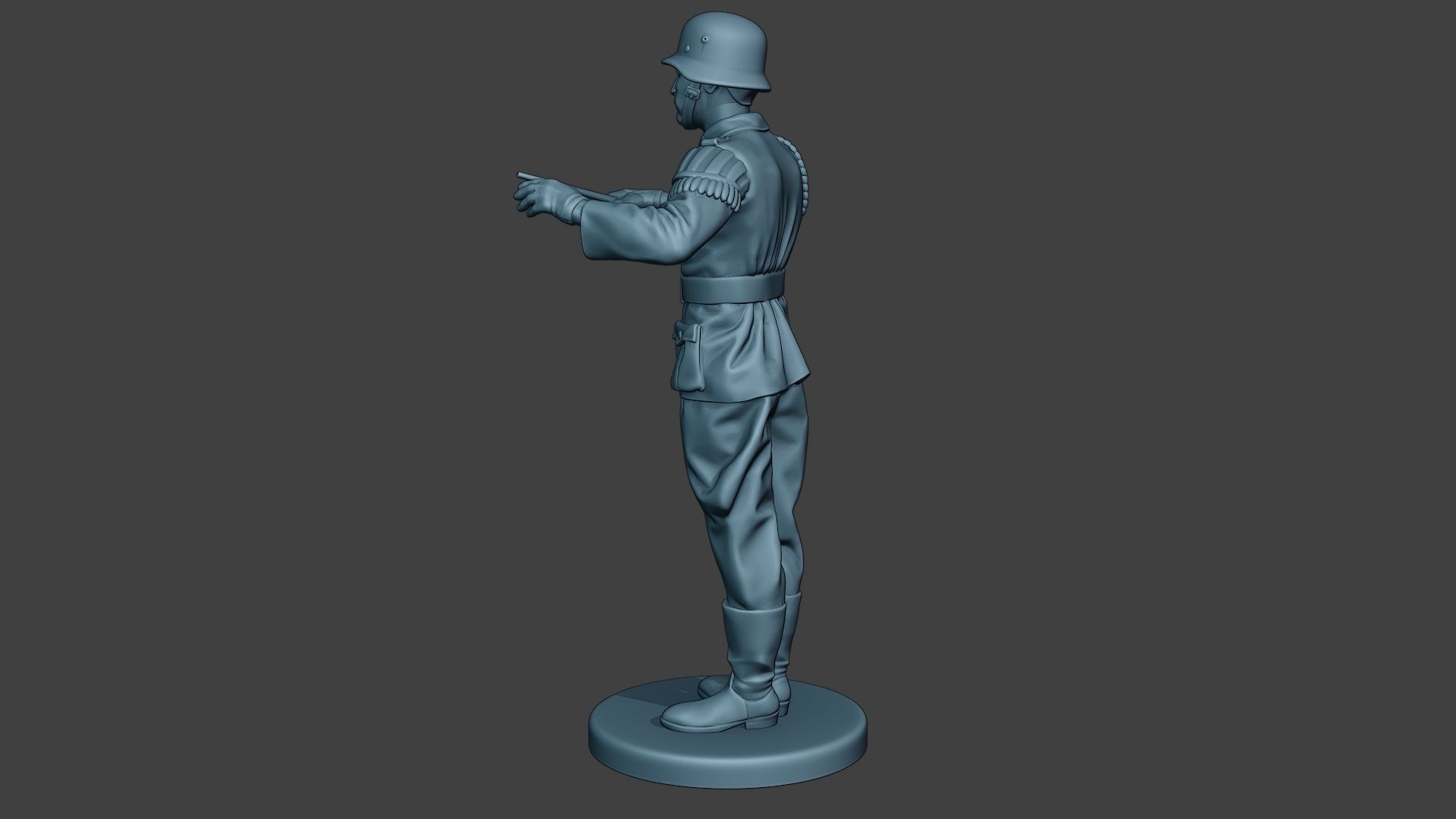 German musician soldier ww2 Stand band boss G8 3D print model_4