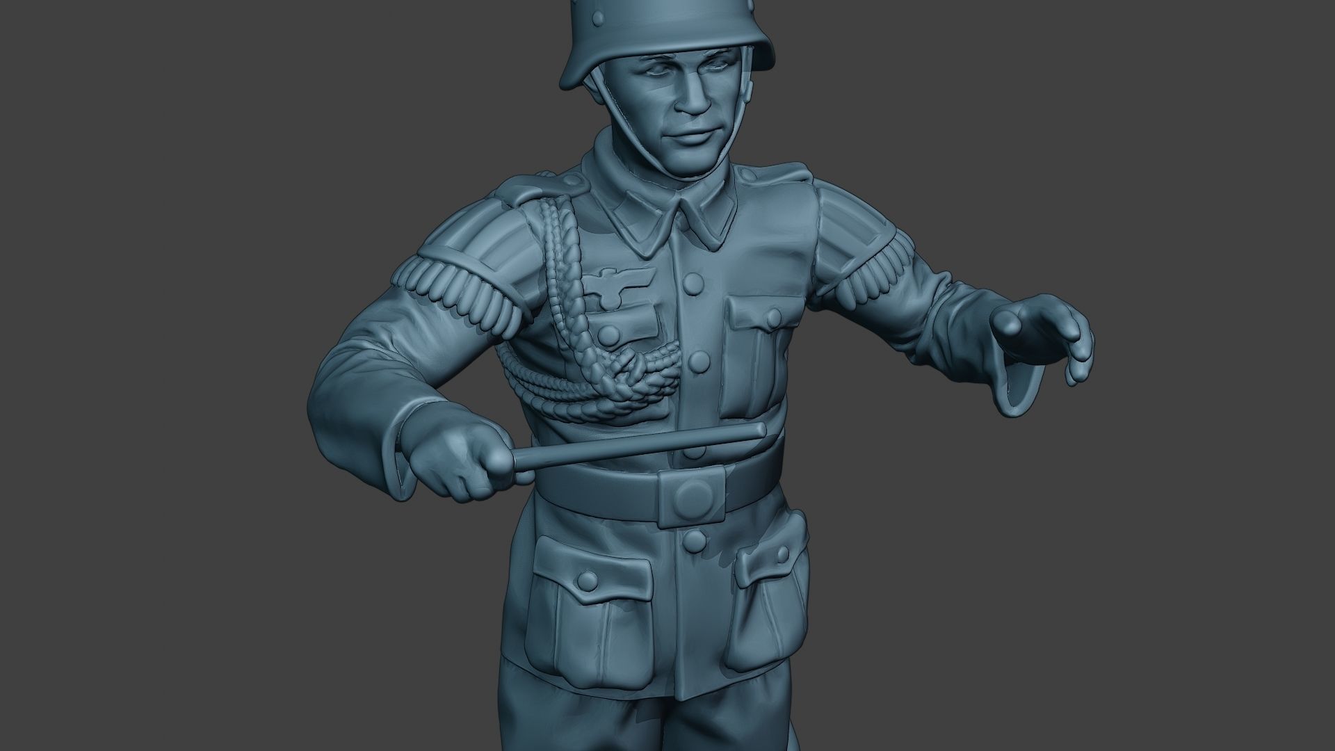 German musician soldier ww2 Stand band boss G8 3D print model_19
