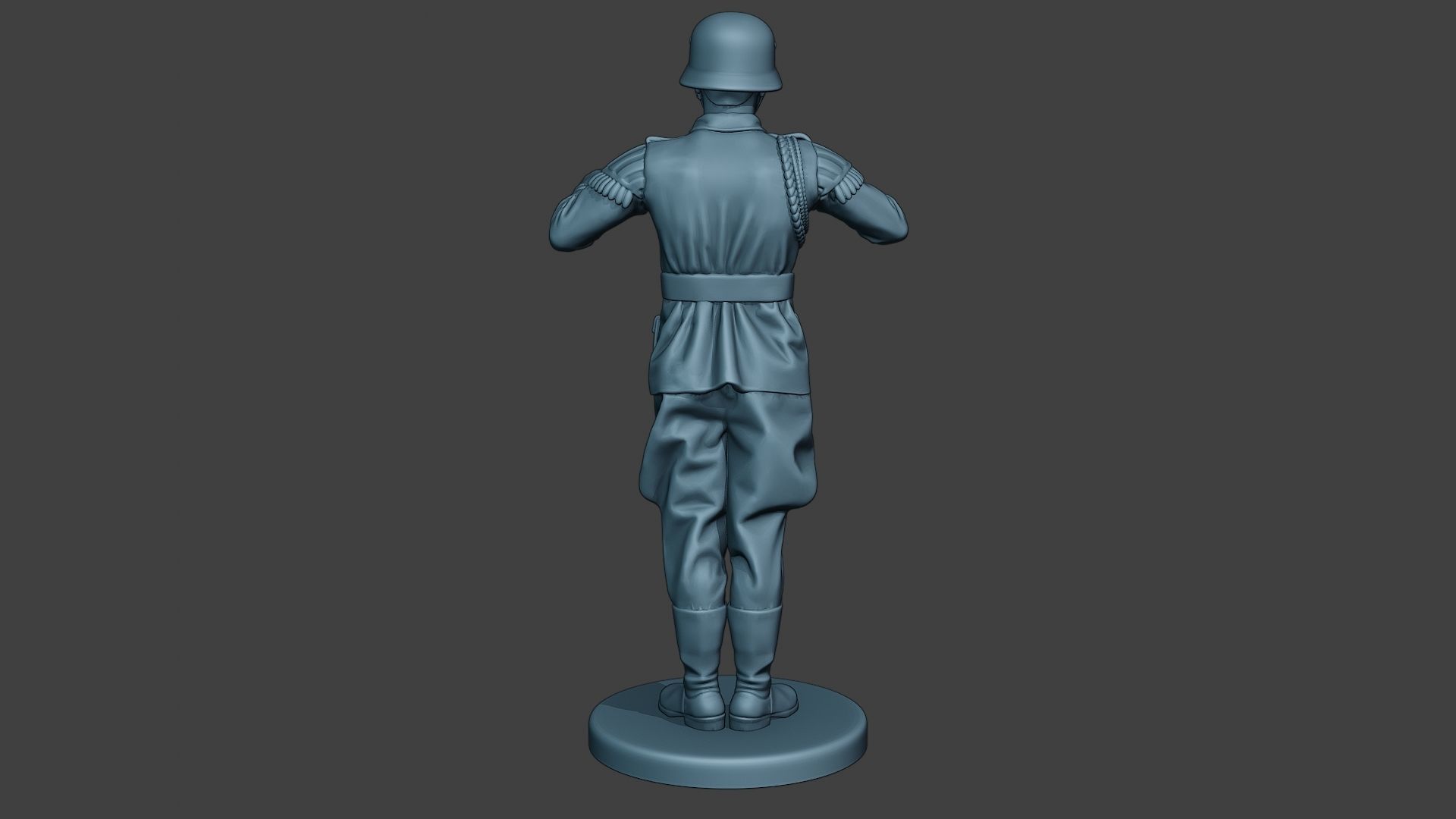German musician soldier ww2 Stand band boss G8 3D print model_6