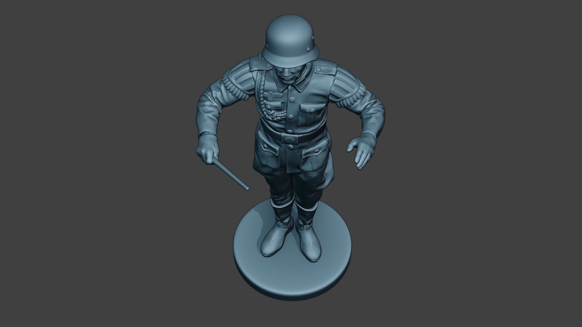 German musician soldier ww2 Stand band boss G8 3D print model_14