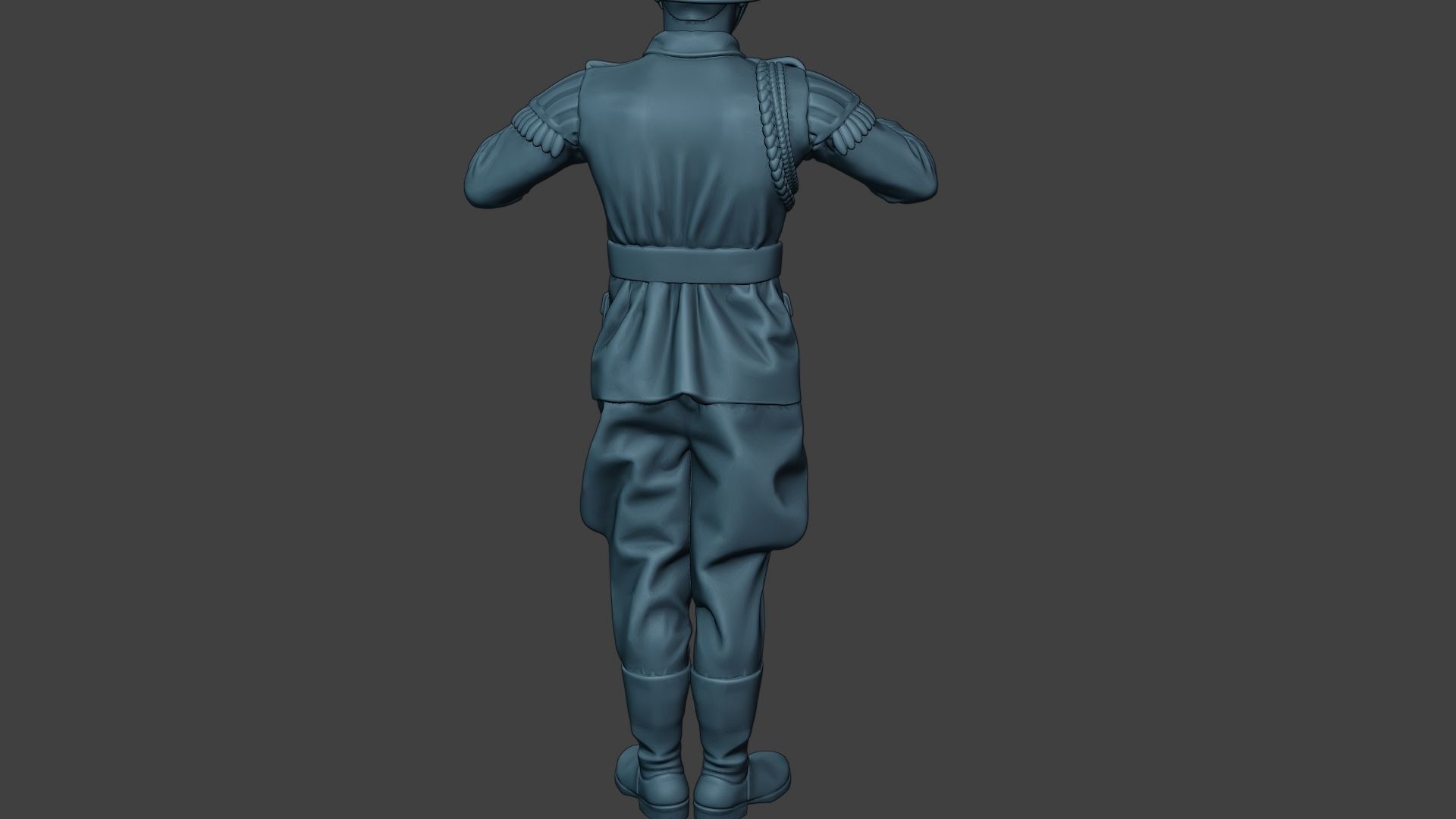 German musician soldier ww2 Stand band boss G8 3D print model_25