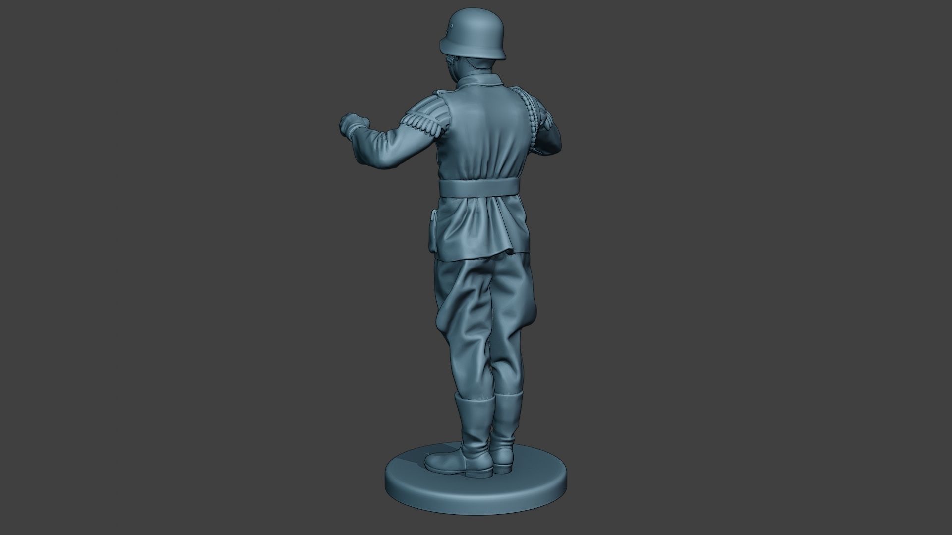 German musician soldier ww2 Stand band boss G8 3D print model_5