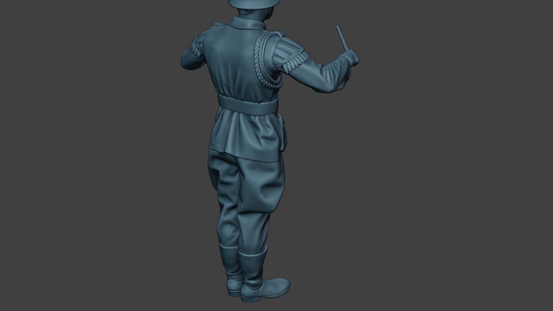 German musician soldier ww2 Stand band boss G8 3D print model_24