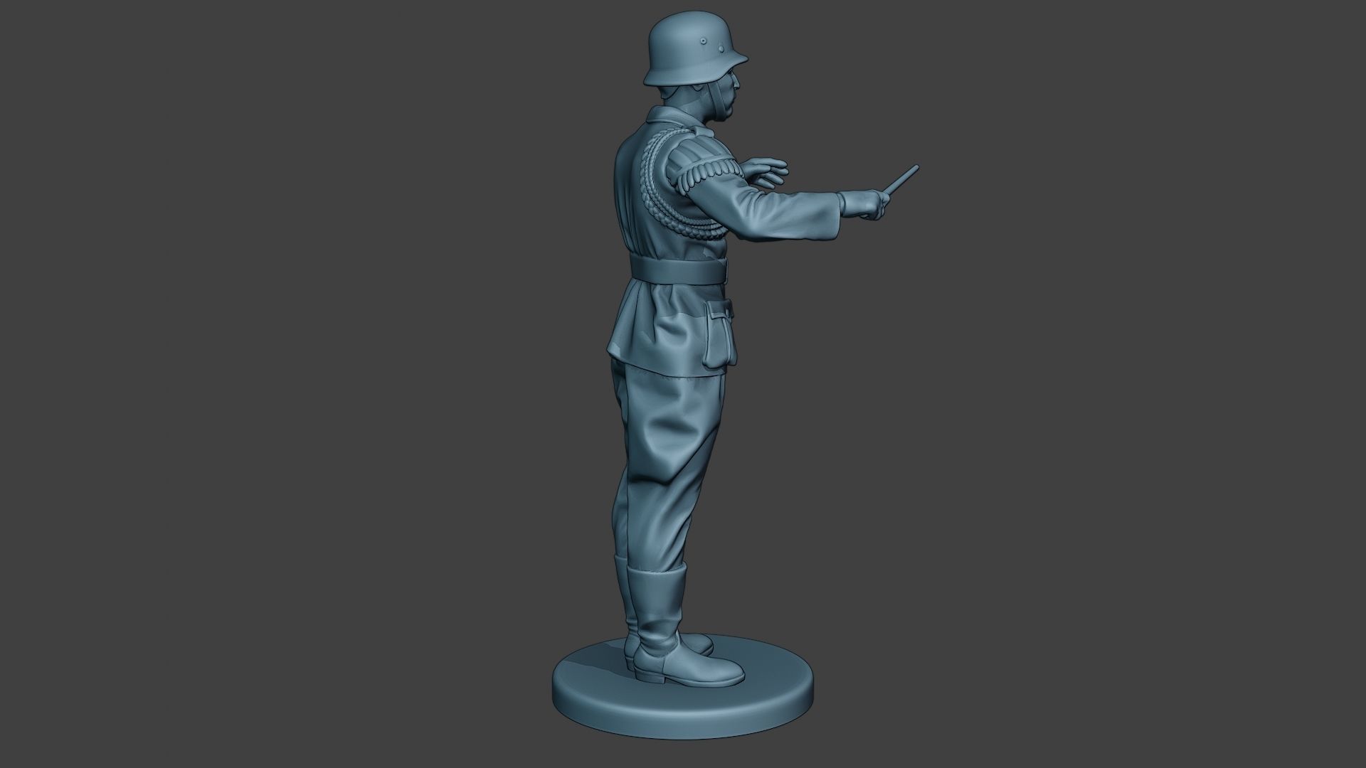 German musician soldier ww2 Stand band boss G8 3D print model_8