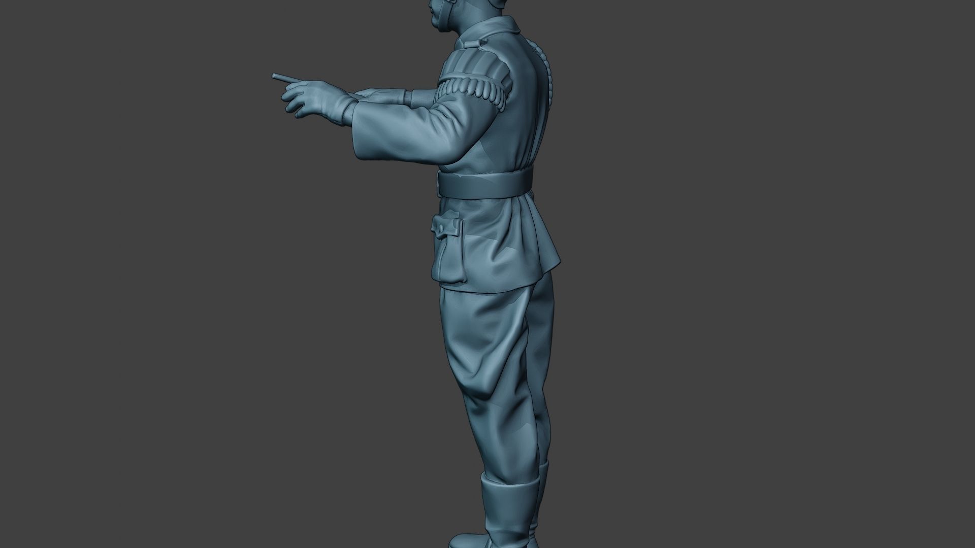 German musician soldier ww2 Stand band boss G8 3D print model_26
