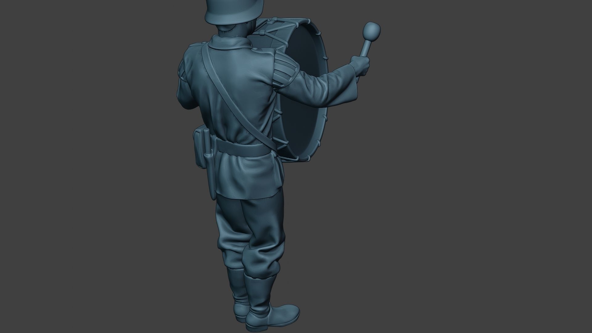German musician soldier ww2 Stand bass drum G8 3D print model_24