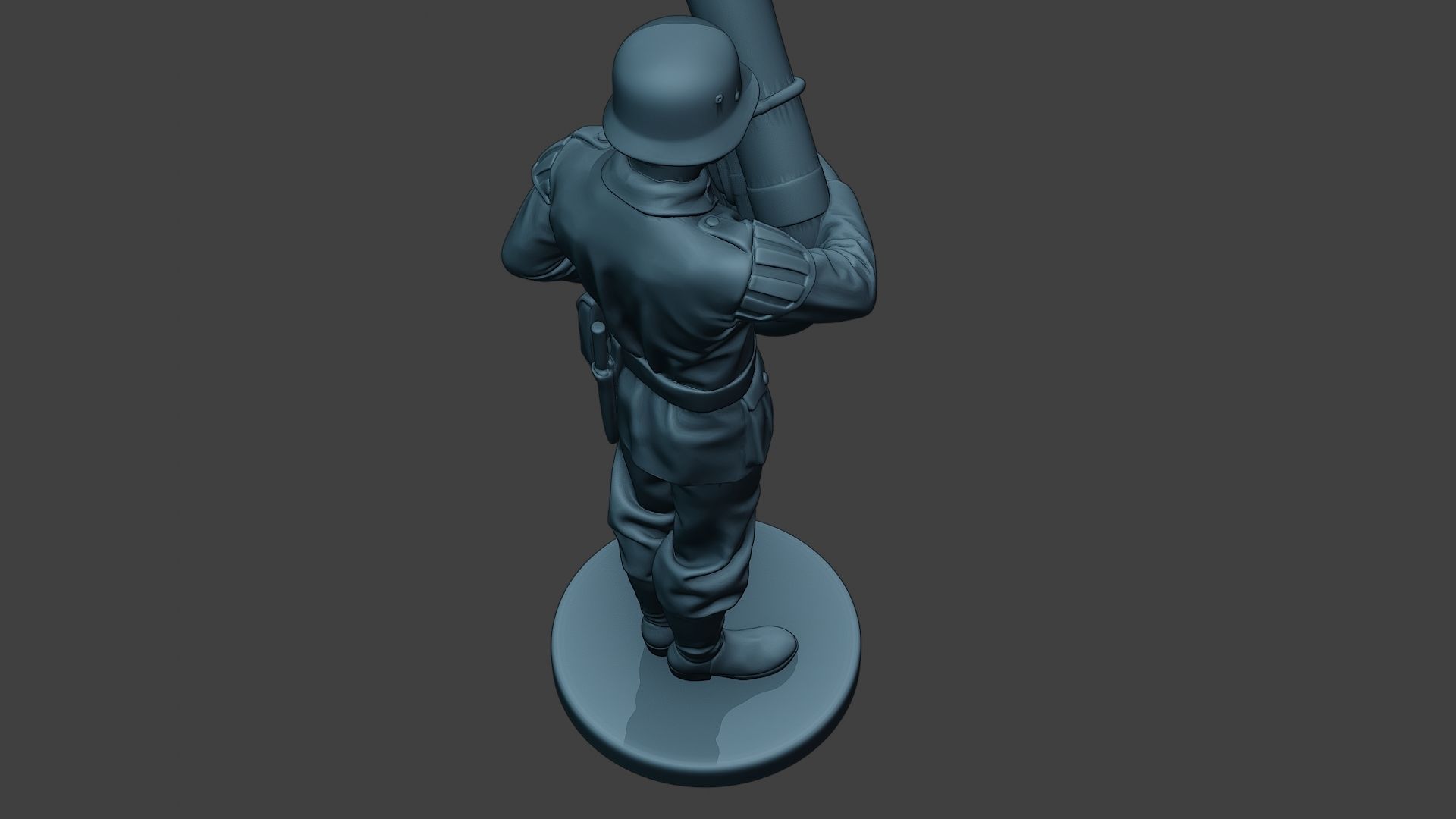 German musician soldier ww2 Stand bass horn G8 3D print model_22