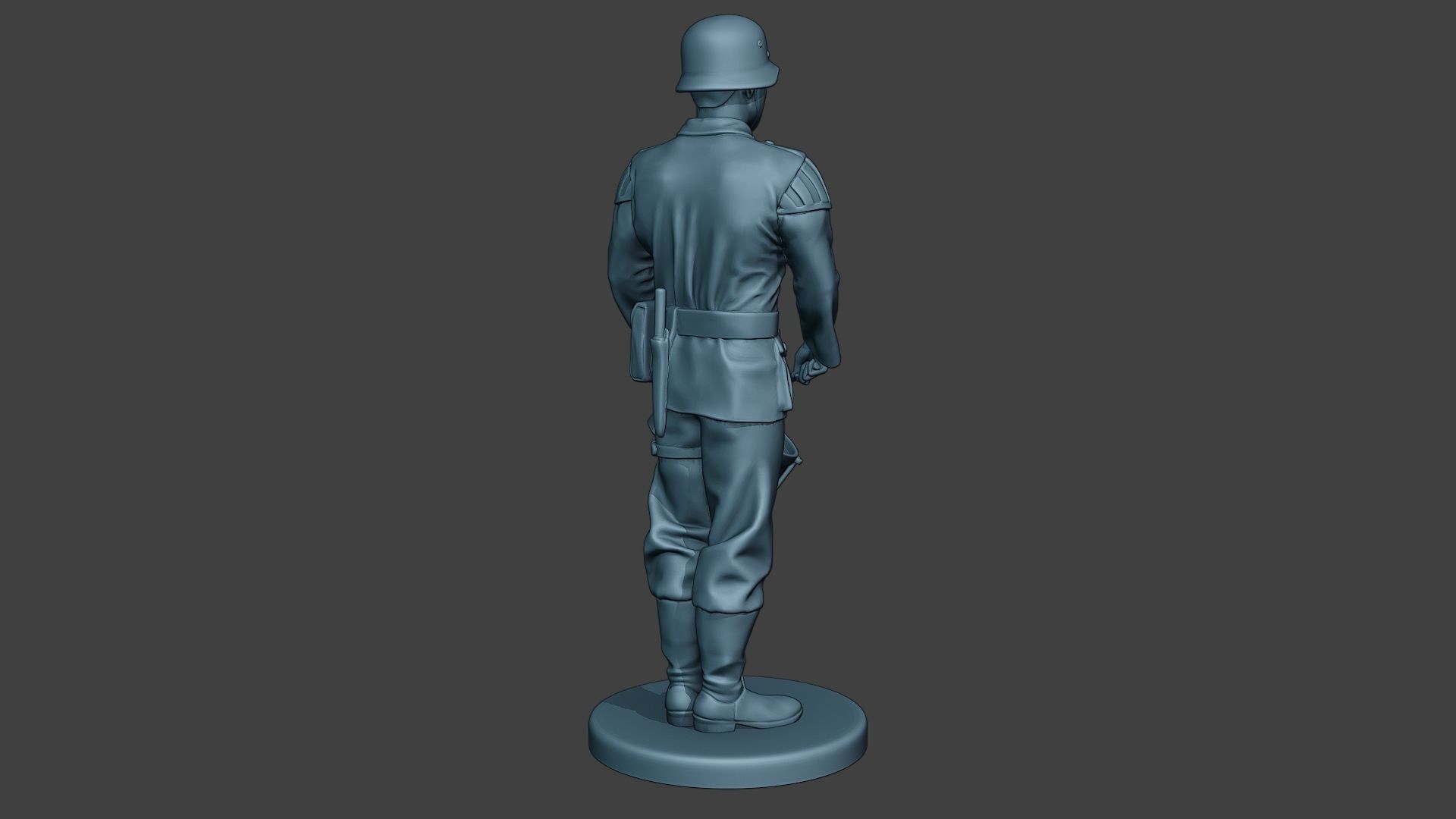 German musician soldier ww2 Stand drum G8 3D print model_7
