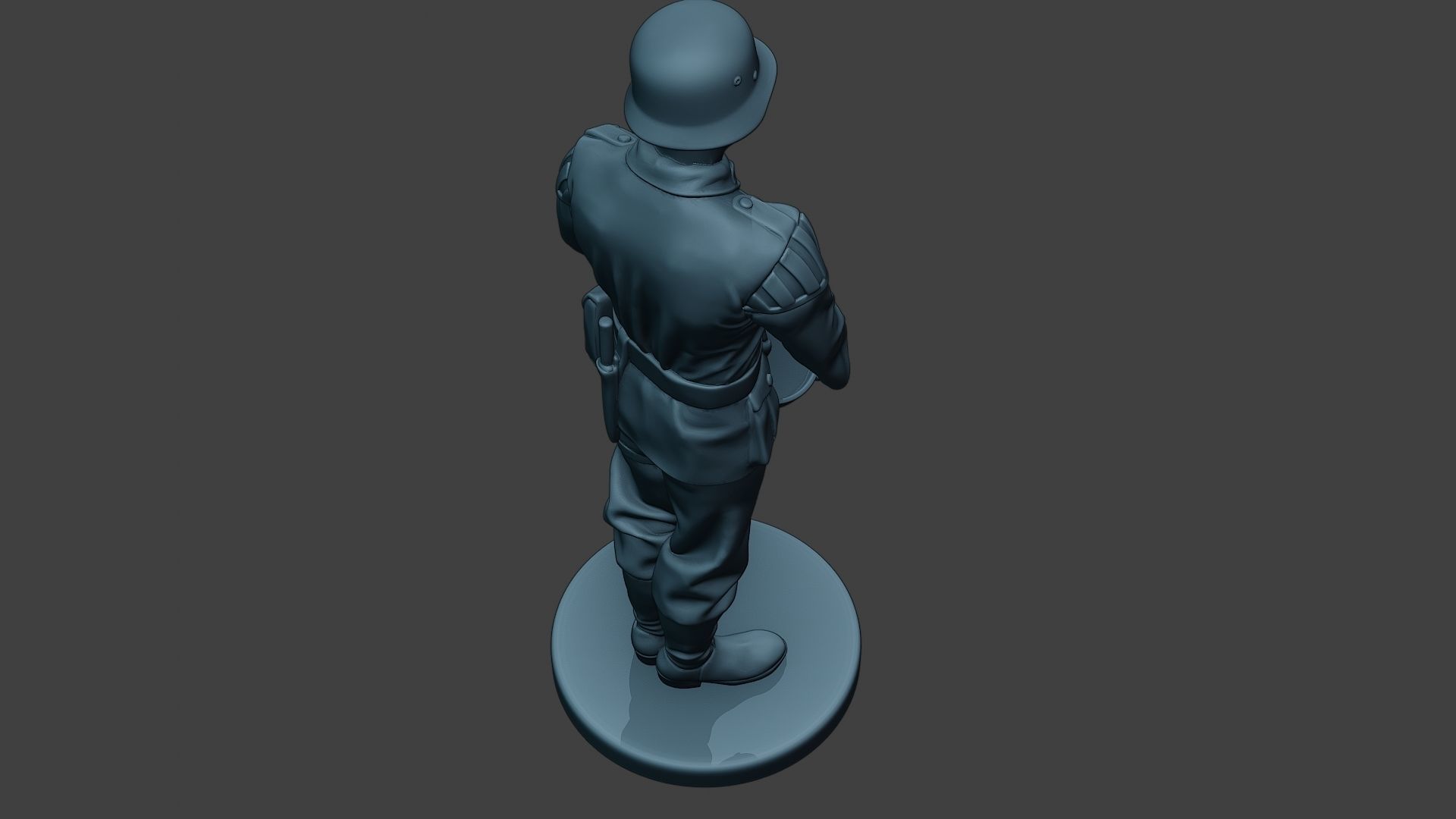 German musician soldier ww2 Stand drum G8 3D print model_22