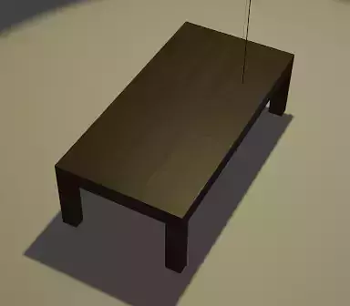 Table with lamp