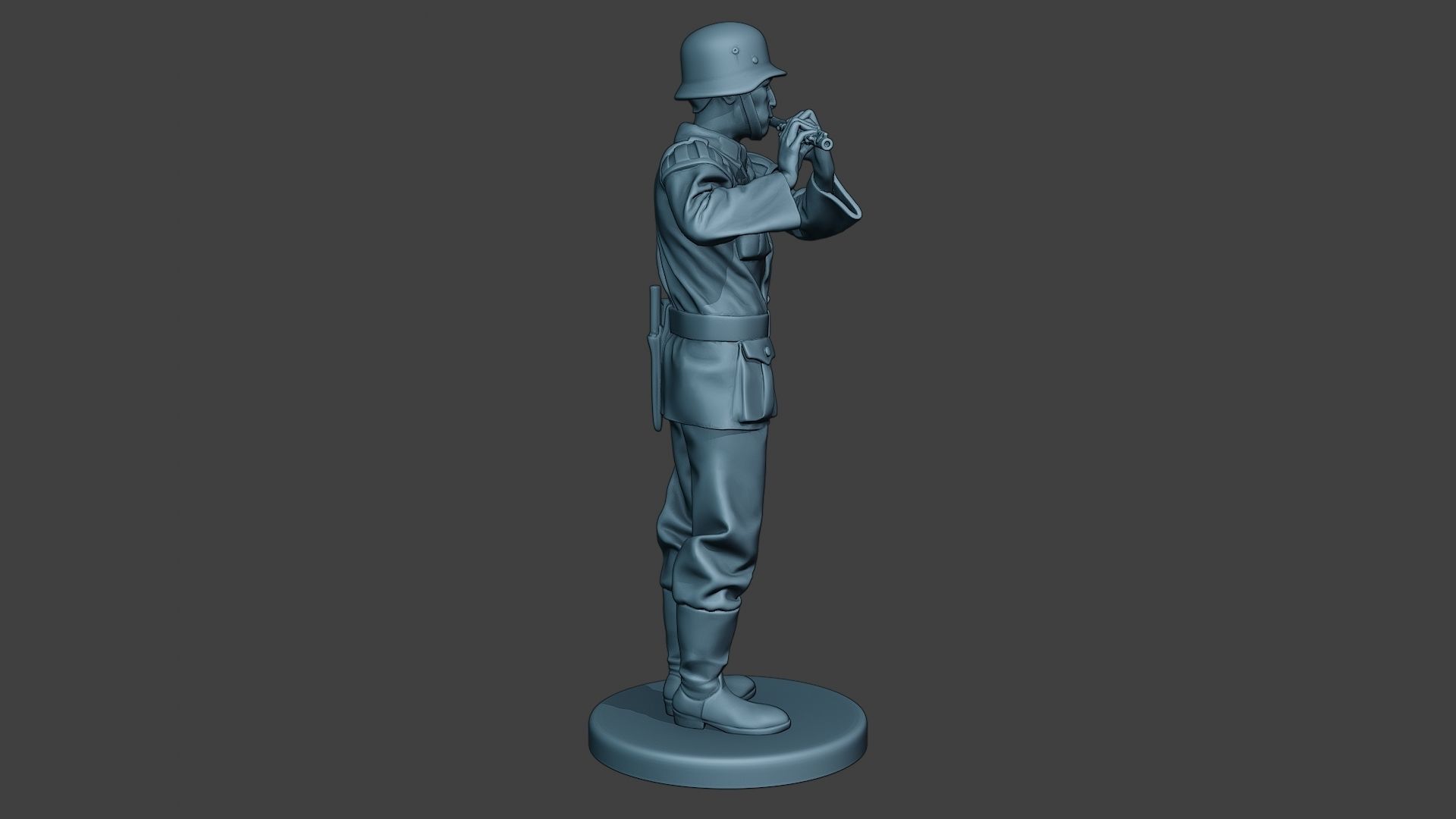 German musician soldier ww2 Stand piccolo G8 3D print model_8