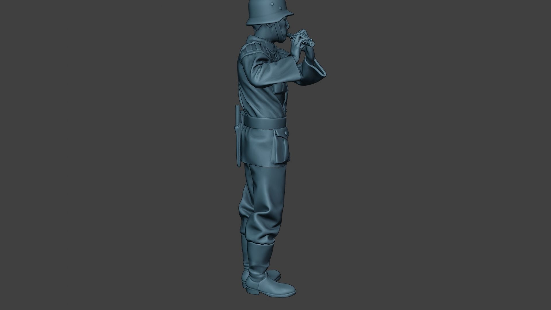 German musician soldier ww2 Stand piccolo G8 3D print model_31