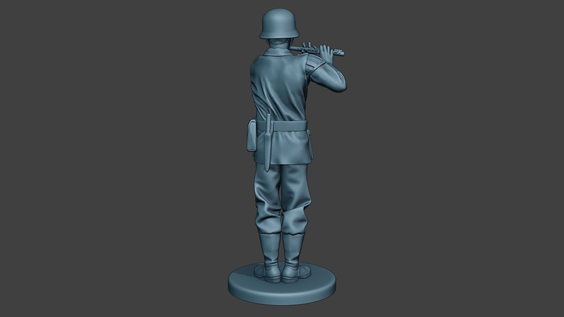 German musician soldier ww2 Stand piccolo G8 3D print model_6