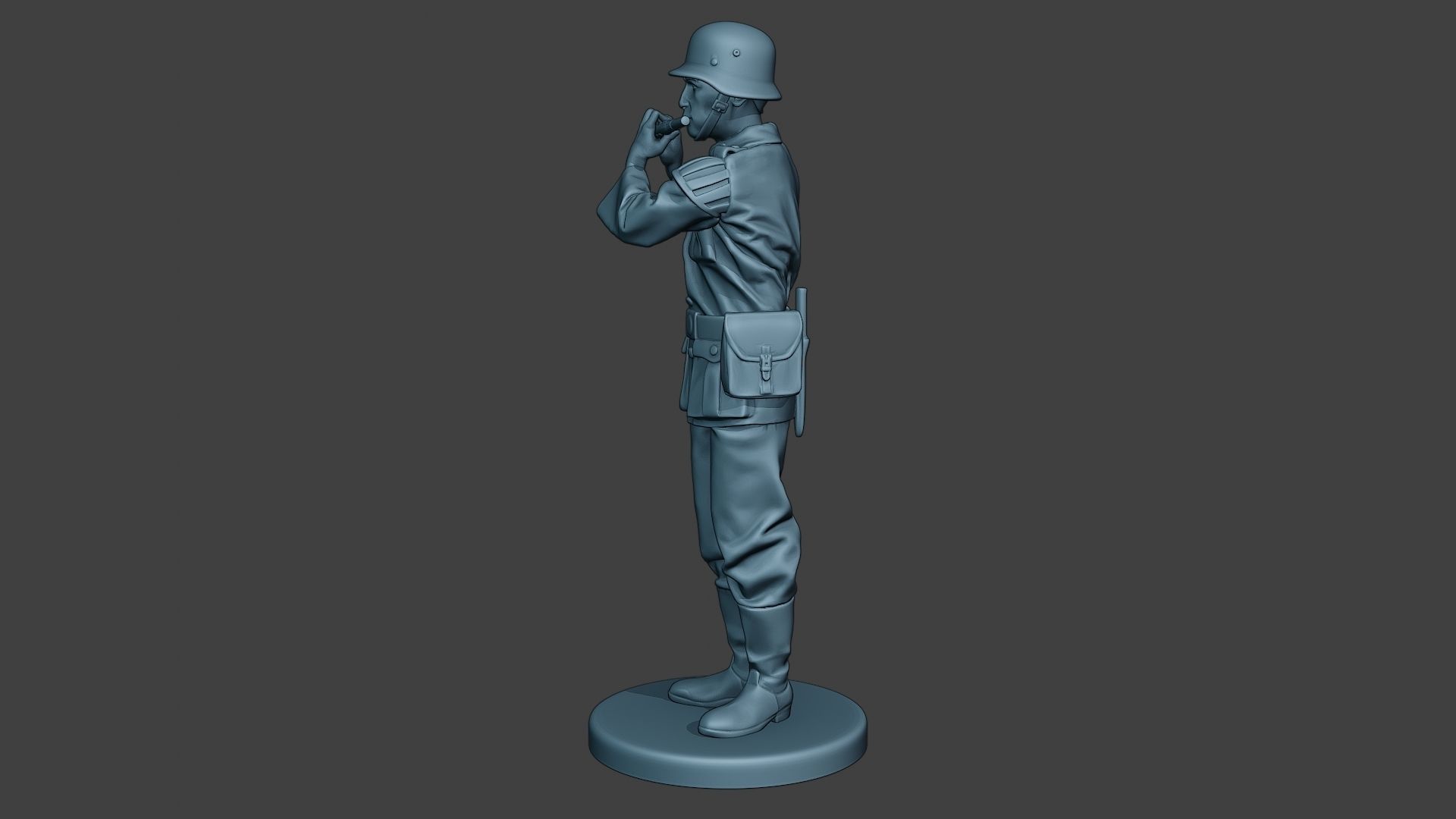 German musician soldier ww2 Stand piccolo G8 3D print model_3