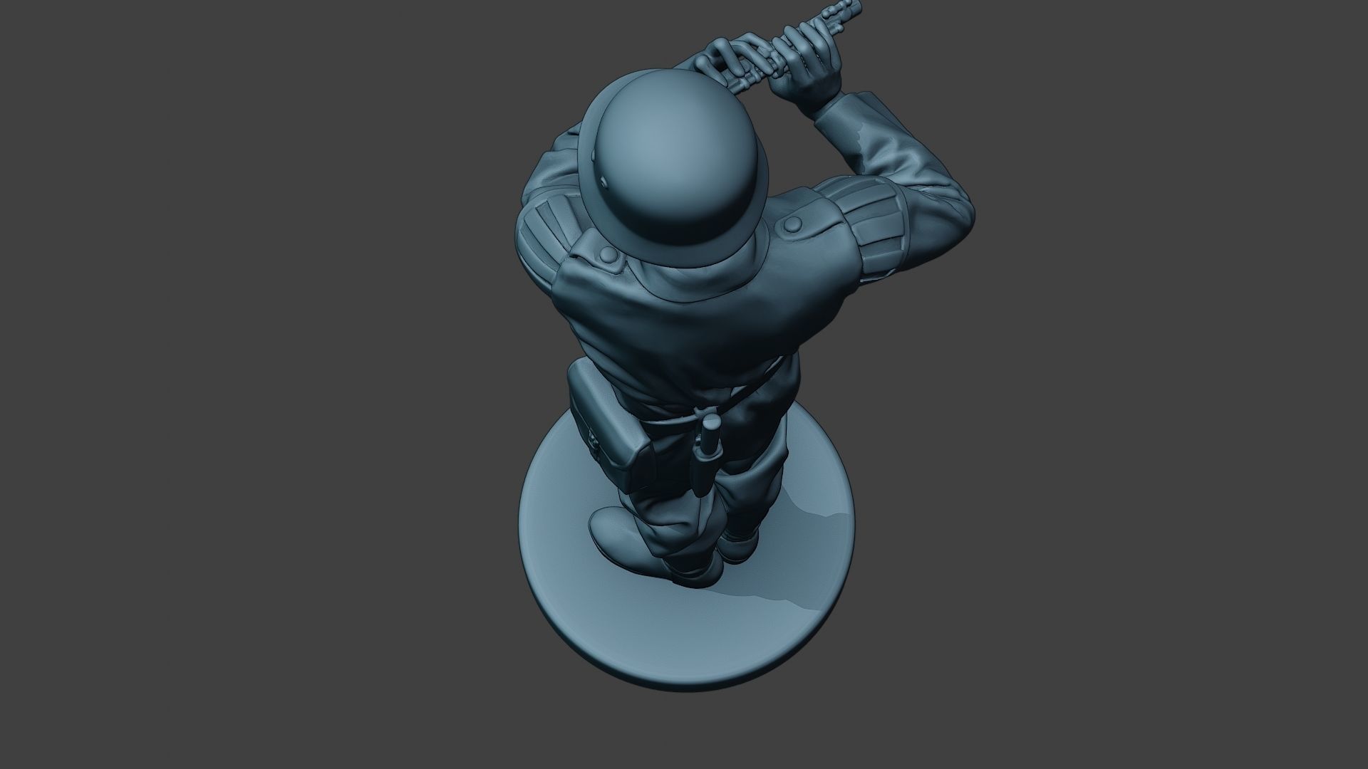 German musician soldier ww2 Stand piccolo G8 3D print model_16