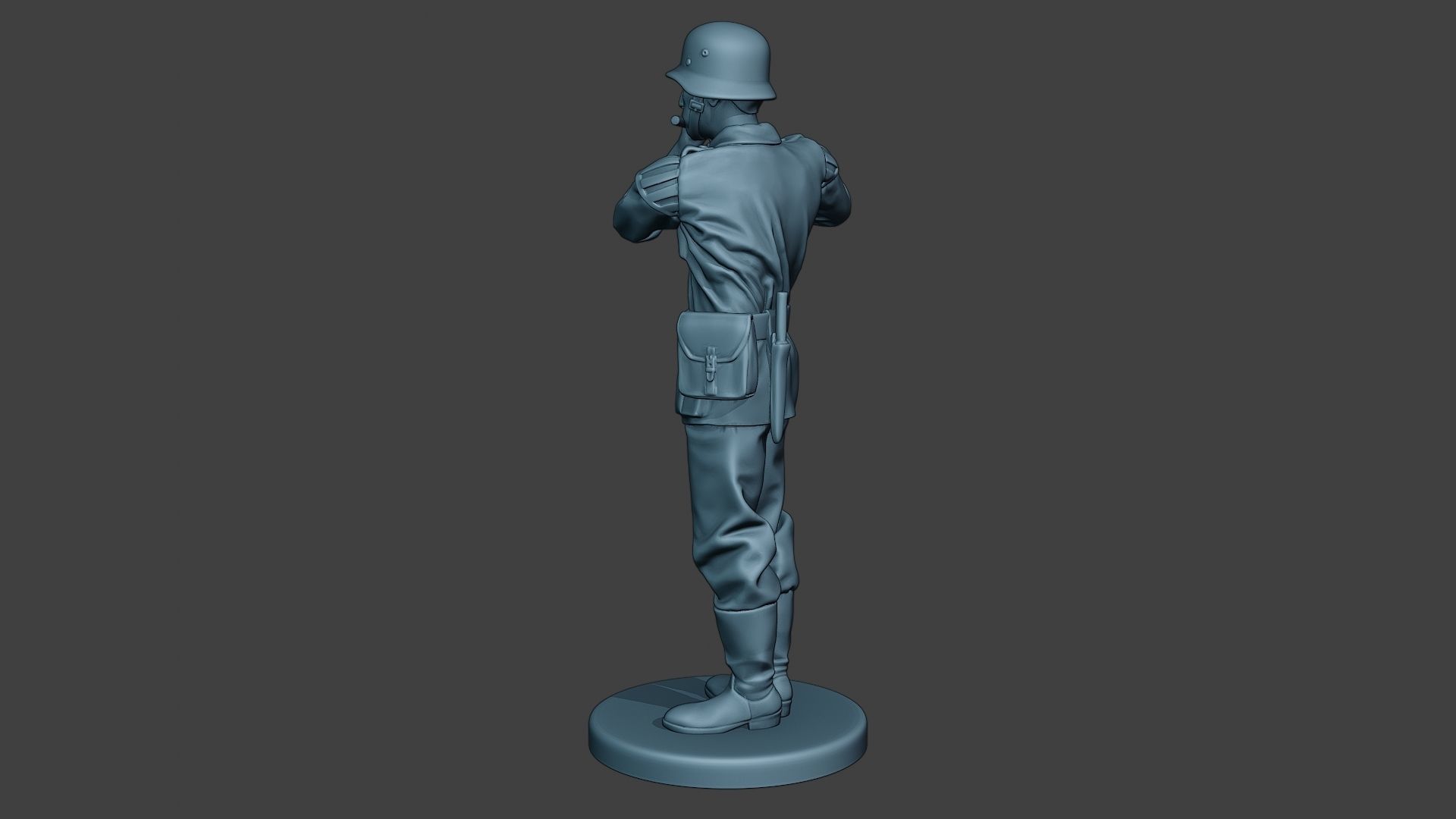 German musician soldier ww2 Stand piccolo G8 3D print model_4