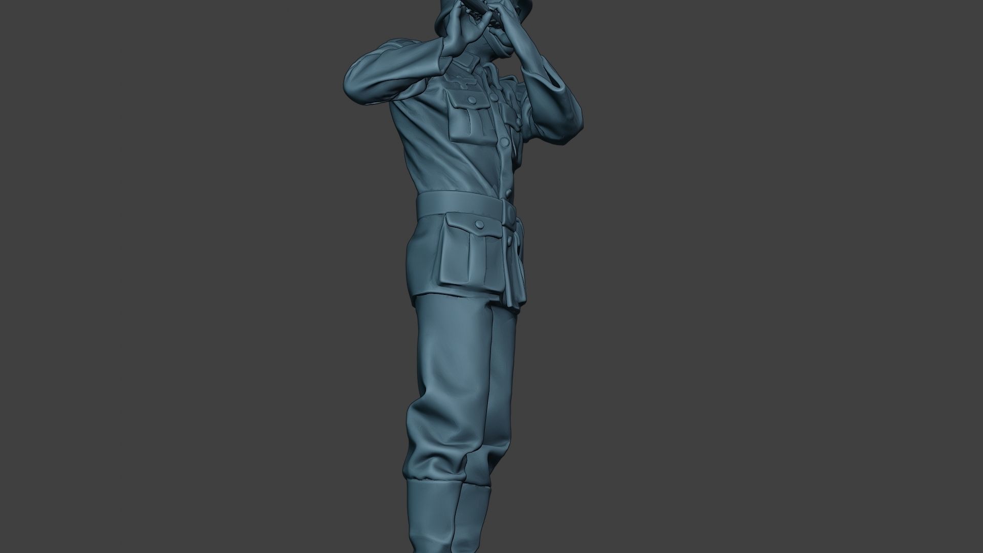 German musician soldier ww2 Stand piccolo G8 3D print model_29