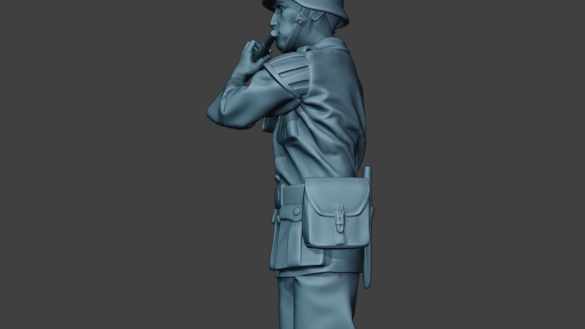 German musician soldier ww2 Stand piccolo G8 3D print model_17